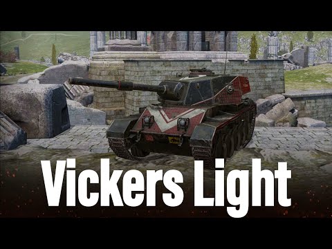 Видео: Vickers Light Охочусь на протеев | Tanks Blitz