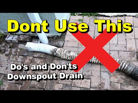 Видео: Что можно и чего нельзя делать — водосточная труба