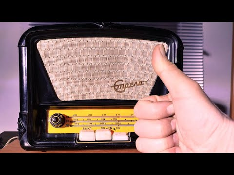 Видео: Обзор ночного радиоэфира 23.04.2025 на ретро ламповый приёмник "Стрела" 1959 год СССР #oldradio