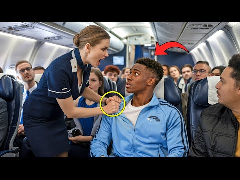 Видео: Стюардесса накричала на чернокожего подростка за то, что он сидел в первом классе, не зная, что о...