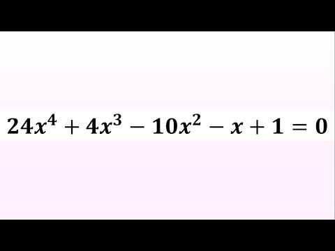 Видео: Мастер алгебры с уравнениями четвертой степени | 2 уникальных метода