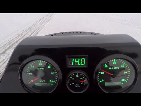 Видео: Замер скорости на снегоходе