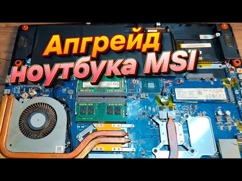 Видео: Апгрейд MSI GF63 Thin 11UC-622RU | Разбор ноутбука | Новая оперативная память Kingston