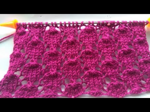 Видео: Ажурный узор спицами