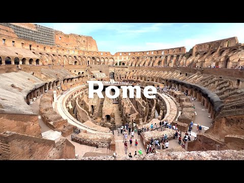 Видео: [4K]🇮🇹Летняя прогулка по Италии: Рим, Колизей внутри, Пьяцца Венеция, Кампидольо, Римский форум 2022