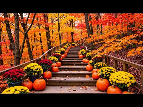 Видео: Красивая расслабляющая музыка и осенний пейзаж 🍂 Музыка для исцеления, снятия стресса и успокоения