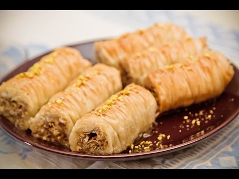 Видео: Пахлава. Рецепт приготовления. Baklava rolls.