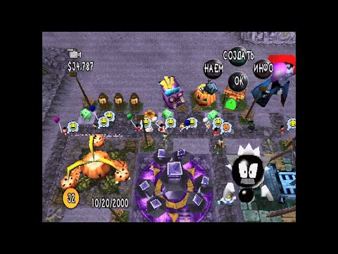 Видео: Sim Theme Park (PS1, RUS) - Мир Halloween 🎃