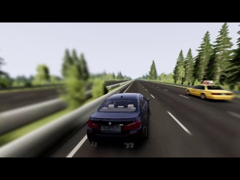 Видео: Шашки в потоке на БМВ М5 Ф10 на Немецком автобане beamng drive || бимка || BMW M5 F10