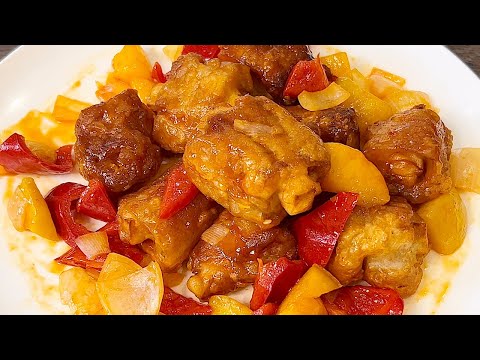 Видео: Без мяса, но это «Кисло-сладкие ребрышки»! Мясистые и вкусные, даже лучше, чем настоящие ребрышки!