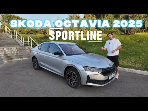 Видео: Skoda Octavia Sportline 2025 - Компактный снаружи, просторный изнутри. Полноценный тест-драйв