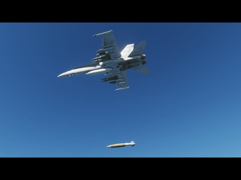 Видео: DCS F/A-18C Hornet: прицельный контейнер и бомбы JDAM по нескольким целям.