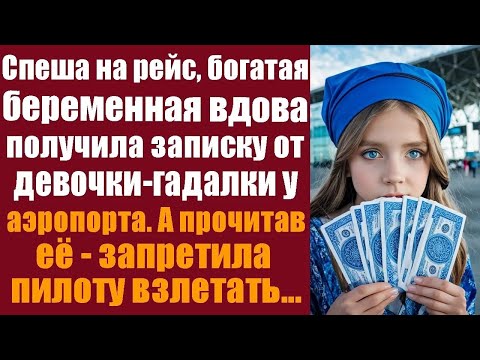Видео: Спеша на вертолёт, богатая вдова получила записку от девочки гадалки у аэропорта  Прочитав её