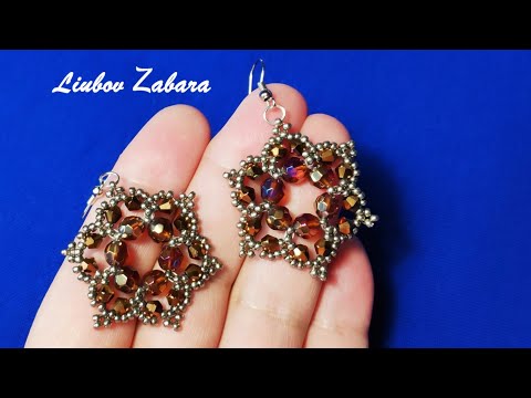 Видео: Серьги из бисера в восточном стиле.Oriental-style bead earrings.