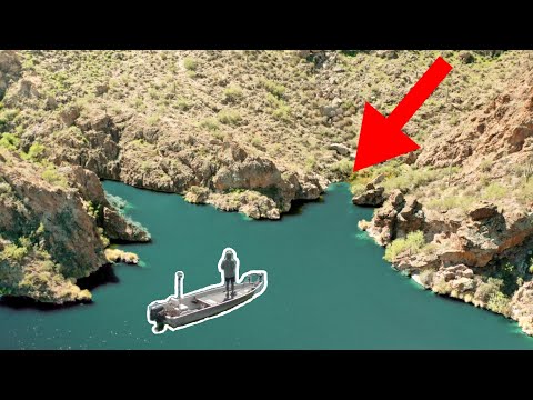 Видео: Это озеро в пустынном каньоне — рай для рыбаков! (Поймана гигантская рыба!)