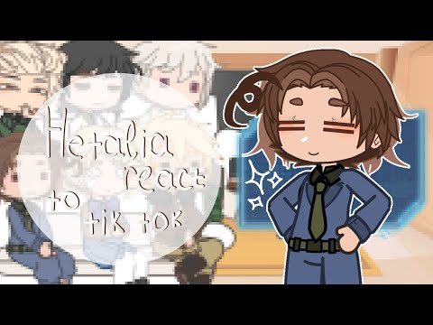 Видео: Hetalia react to tik tok || Реакция Хеталии на тик ток || Gacha || [RUS/ENG]