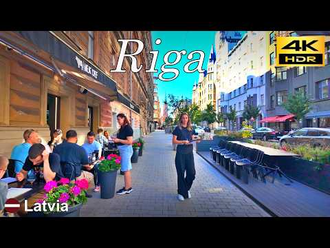 Видео: Послеполуденная прогулка по Риге / Латвия 🇱🇻 / Август 2024 г / 4K HDR