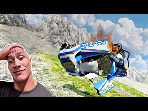 Видео: Падающие машины 😱 #2 - [BeamNG.Drive]