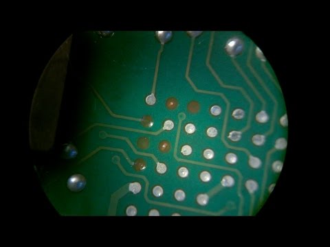 Видео: Как восстановить "пятаки" на плате на примере NOKIA 5210