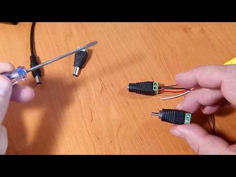 Видео: Как подключить микрофон для видеонаблюдения видеорегистратора DVR к  питанию и управлению, арт. 1203