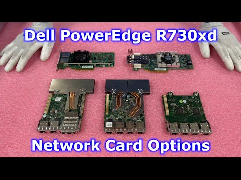 Видео: Сетевые карты сервера Dell PowerEdge R730xd | Варианты сетевых карт | Сетевая карта 1GbE 10GbE RJ...