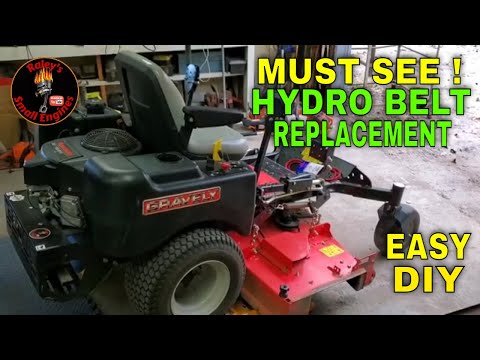Видео: Замена ремня гидропривода на Gravely Zero Turn ZT 52HD. Простая процедура самостоятельного изгото...