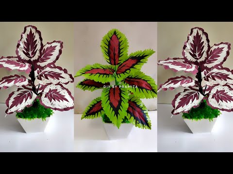 Видео: Как сделать растение из полиэтиленового пакета | Цветочные Идеи Ремесел