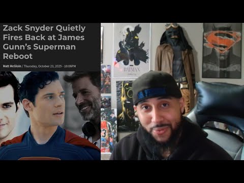 Видео: Зак Снайдер ответил Джеймсу Ганну за то, что его Супермен слишком мрачный!?