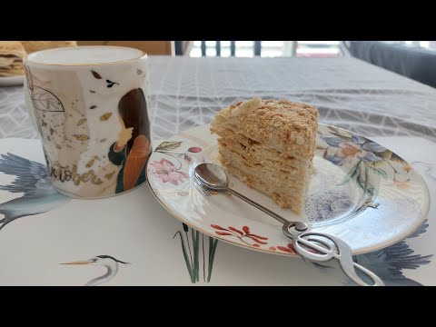 Видео: Наполеон из детства, с перламутровым кремом-проба бабушкиного рецепта