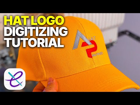 Видео: Как оцифровать логотипы для головных уборов! Машинная вышивка для начинающих