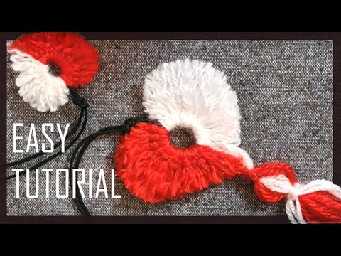 Видео: Сердце - Удивительные идеи для рукоделия. Как сделать сердечко из пряжи💖Мартеницы Бабушка Мартеницы