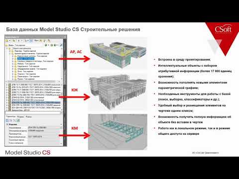 Видео: Model Studio CS Строительные решения . Урок №1 – Проектирование строительных конструкций
