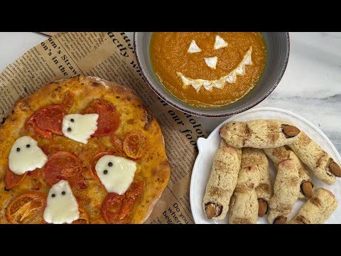 Видео: ЧЕСНОКОВА ГОТОВИТ ВЕДЬМИНЫ ПАЛЬЧИКИ, ТЫКВЕННЫЙ СУП И ПИЦЦУ С ПРИВЕДЕНИЯМИ #хэллоуин