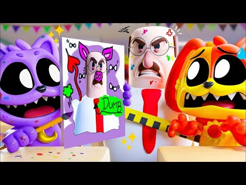 Видео: УЛЫБАЮЩИЕСЯ ТВАРИ - СМЕХОТВОРНОЕ ИСКУССТВО! | Poppy Playtime 3 - Анимации на русском