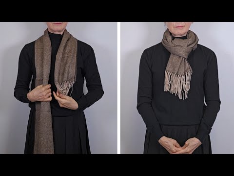 Видео: Так просто! Как завязать шарф за 10 секунд ✨6 простых трюков с шарфами, которые должен знать каждый