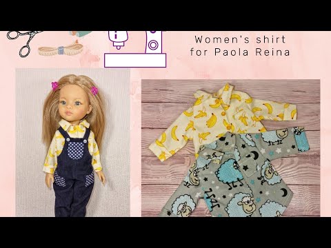 Видео: Women's shirt for Paola Reina  Паола Рейна одежда   мастер-класс по пошиву рубашки.