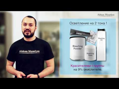 Видео: Алексан Мусаелян - Колористика. Урок №6. Работа с блондами