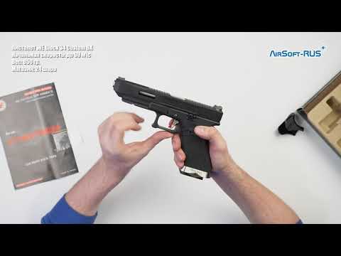 Видео: Пистолет WE Glock 34 Custom BK