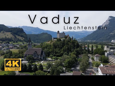 Видео: Liechtenstein Vaduz walking. 4k UHD.  Прогулка по городу Вадуц Лихтенштейн 14 августа 2022 года