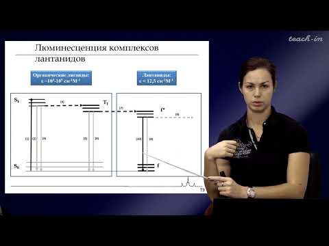 Видео: Уточникова В.В. - Люминесценция - 4. Люминесценция координационных соединений РЗЭ