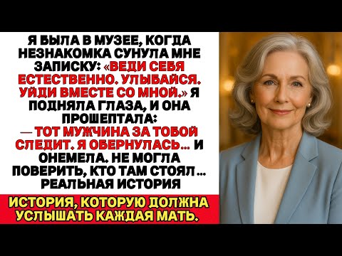 Видео: В музее женщина незаметно передала мне записку:«Уйди, когда уйду я». Я обернулась — и застыла.