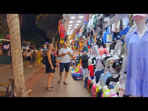 Видео: Ночная прогулка по магазинам 🌙 | Большой базар Алании – подделки и многое другое! 🛍️