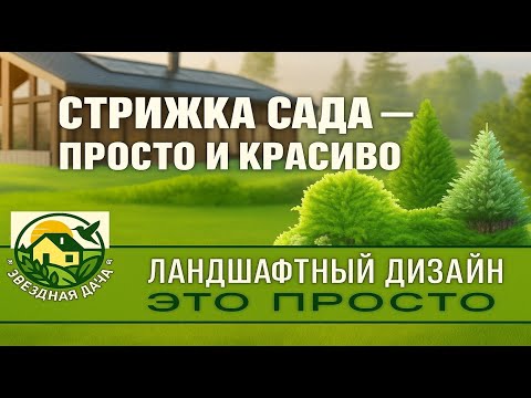 Видео: Стрижка сада: просто и красиво! Ландшафтный дизайн - это просто! Звёздная Дача!