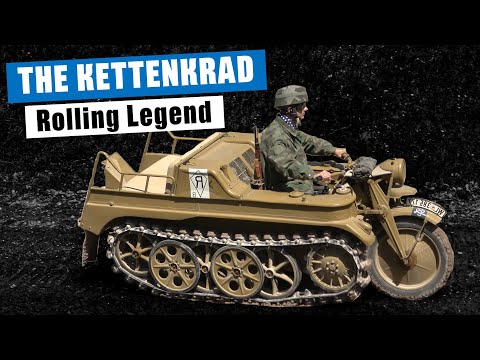 Видео: Кеттенкрад: полугусеничный мотоцикл