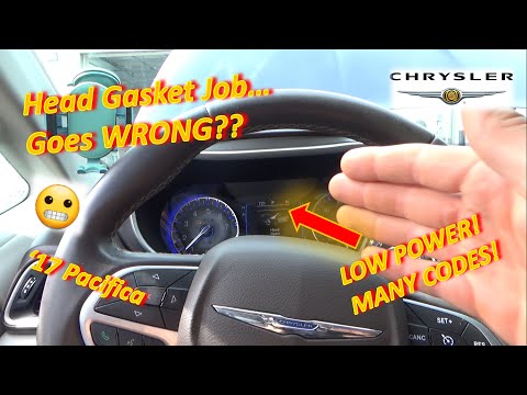 Видео: Замена прокладки головки блока цилиндров... ПЛОХО? НИЗКАЯ МОЩНОСТЬ... МНОГО КОДОВ! (Pacifica Pent...