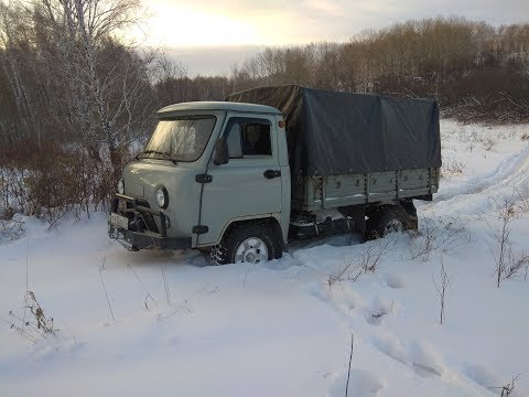 Видео: Уаз 3303 испытание по снегу #1
