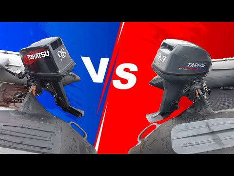 Видео: Тоха 9,8 против Тарпон 9,9 / Замер скорости. Тестируем винт 12 шага.