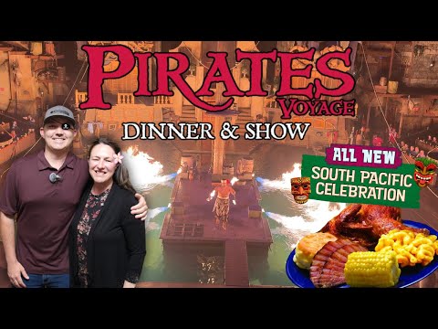 Видео: Шоу-ужин «Пиратское путешествие» в Пиджен-Фордж | НОВОЕ огненное шоу, меню блюд и многое другое!