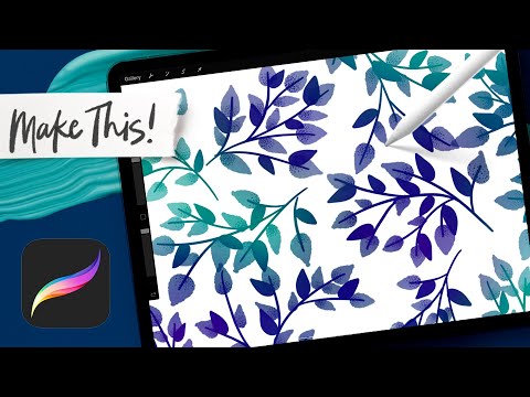 Видео: Бесшовная узорчатая кисть в Procreate | РАСШИРЕННОЕ РУКОВОДСТВО ПО PROCREATE