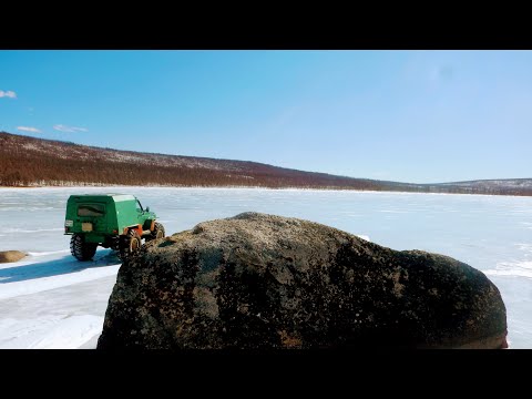 Видео: Через озеро Икэндёк к северным оленям.